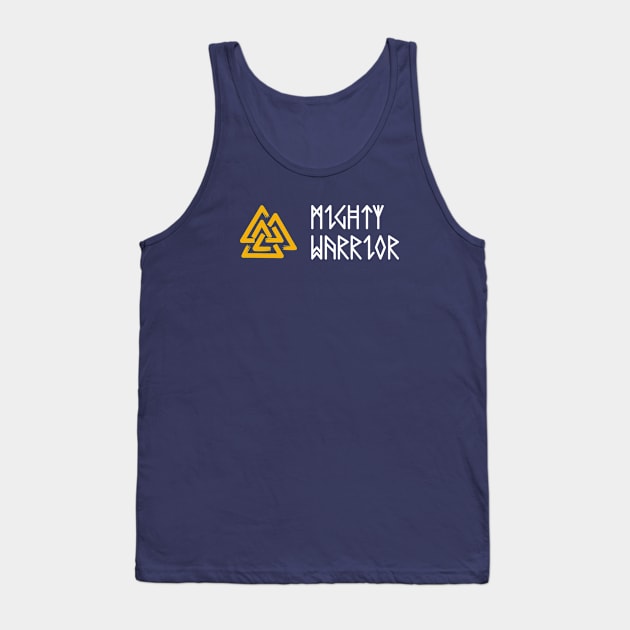 Norse Valknut Mighty Warrior Tank Top by Neon-Light